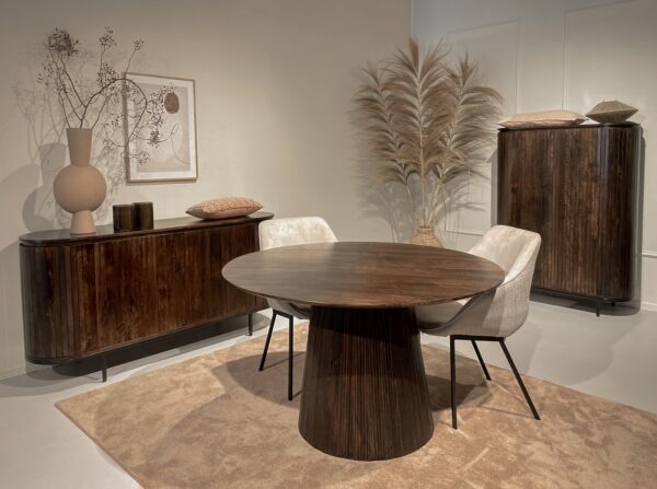 Eetkamertafel salvator walnut rond Ø130cm