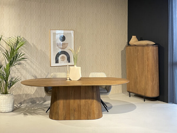 Eetkamertafel salvator naturel ovaal 230cm