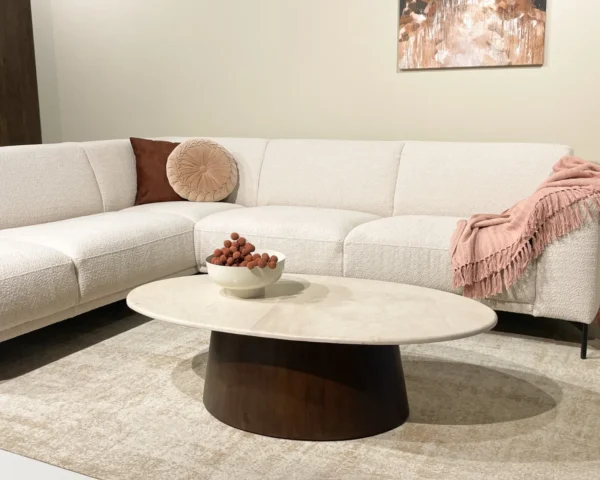 Salontafels brix bottecino ovaal 120cm
