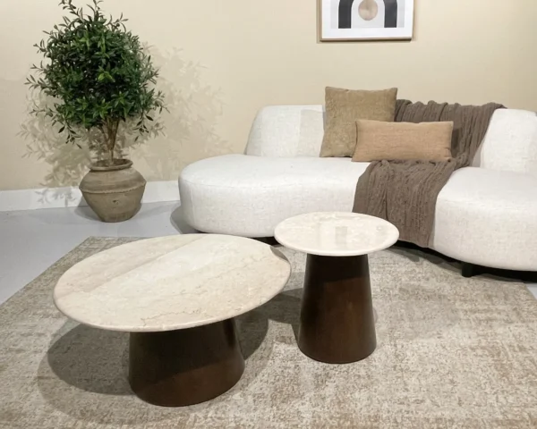 Salontafels brix bottecino rond Ø75cm