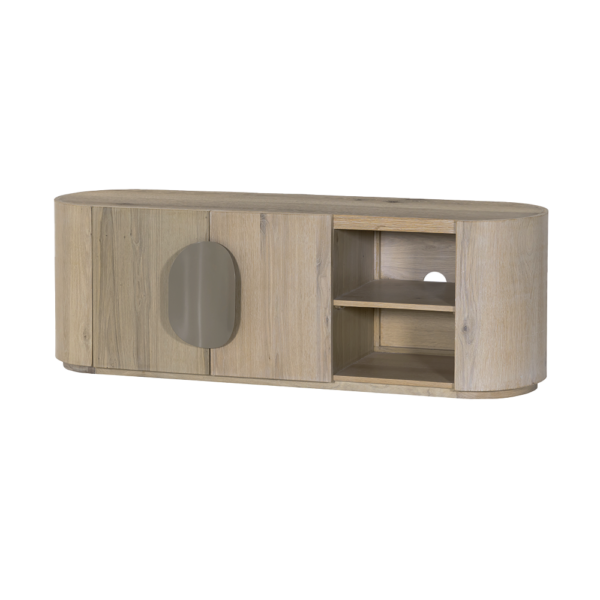 Tv meubel allure white wash 150 cm gert willigenburg wonen
