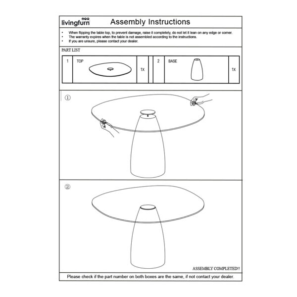 Eetkamertafel Brix Mylon 140 cm