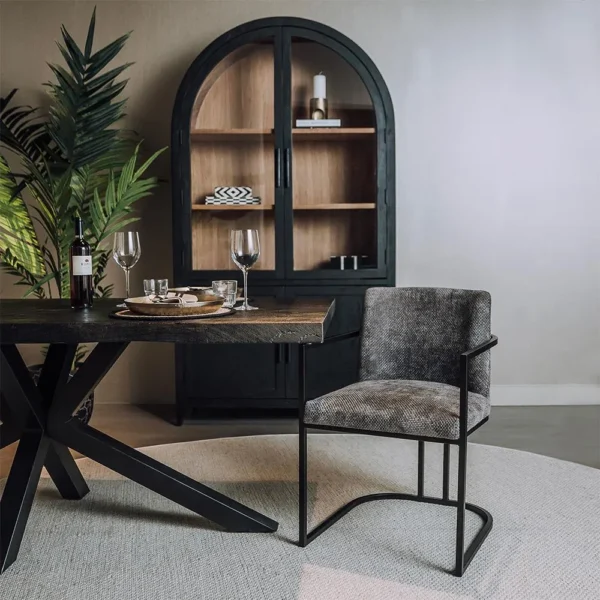 Archi armstoel fabric eden 20 graphite