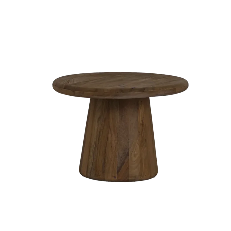 Bijzettafel Asti rond bruin – Ø 60 x 45 cm (h)