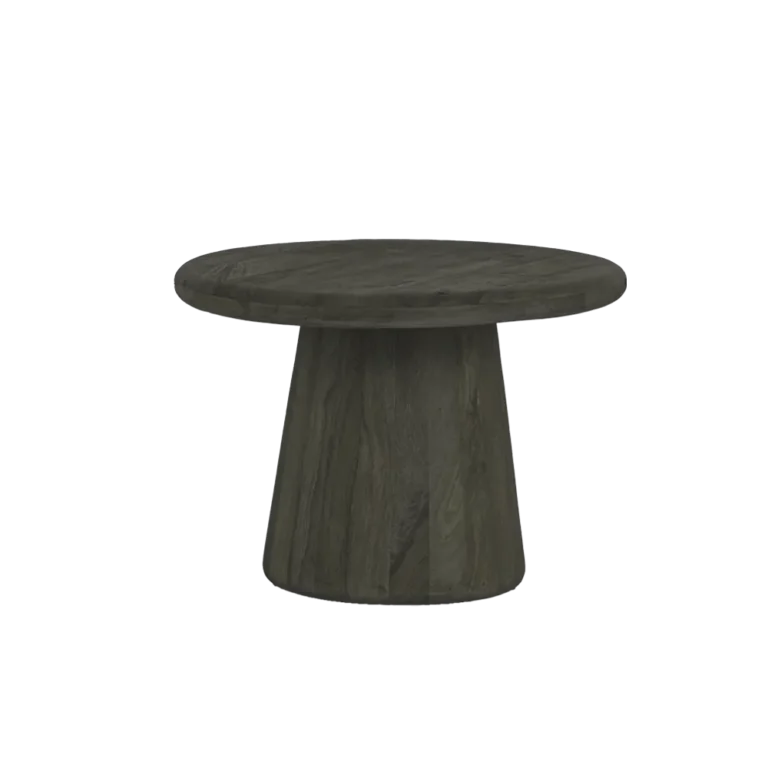 Bijzettafel Asti rond olijfbruin – Ø 60 x 45 cm (h)