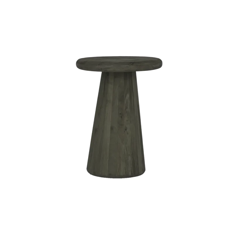 Bijzettafel Asti rond olijfbruin – Ø 40 x 55 cm (h)