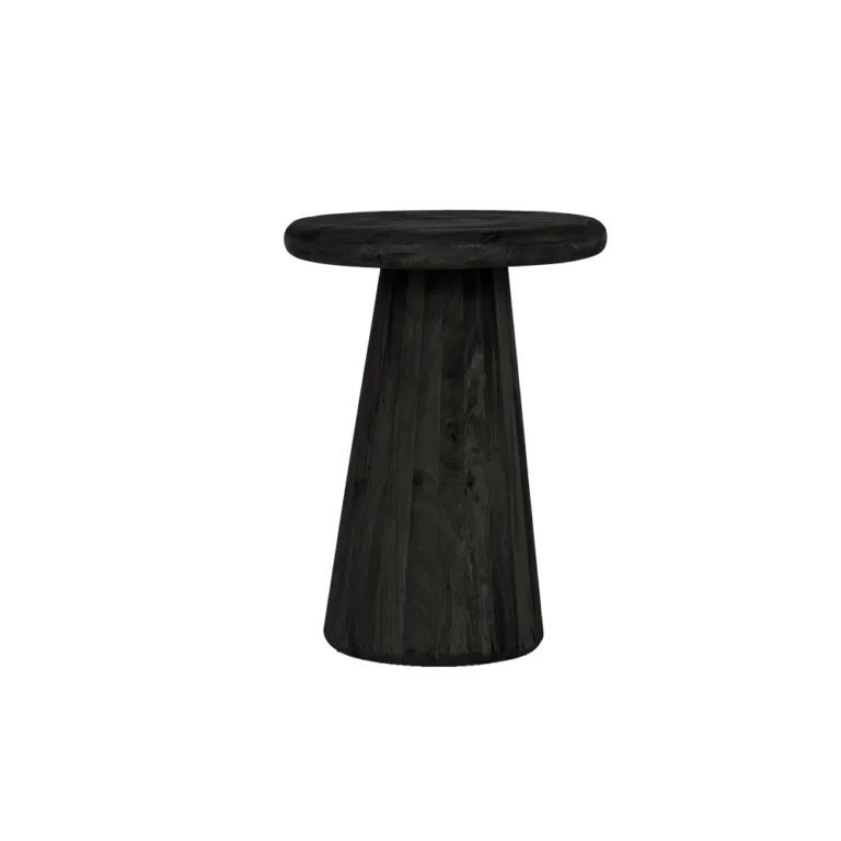 Bijzettafel Asti rond zwart – Ø 40 x 55 cm (h)