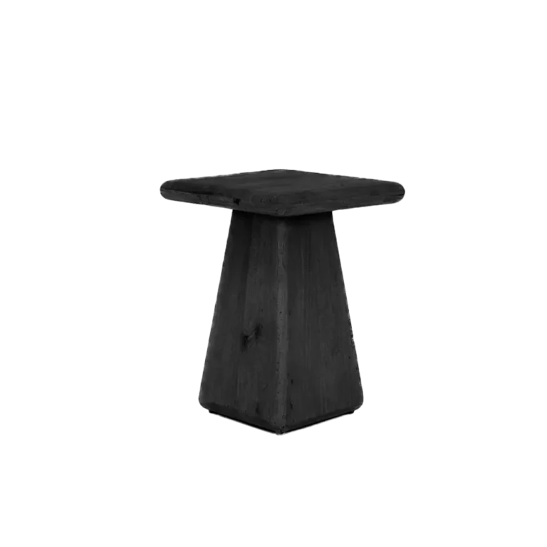 Bijzettafel Asti vierkant Zwart – 40 x 40 x 55 cm