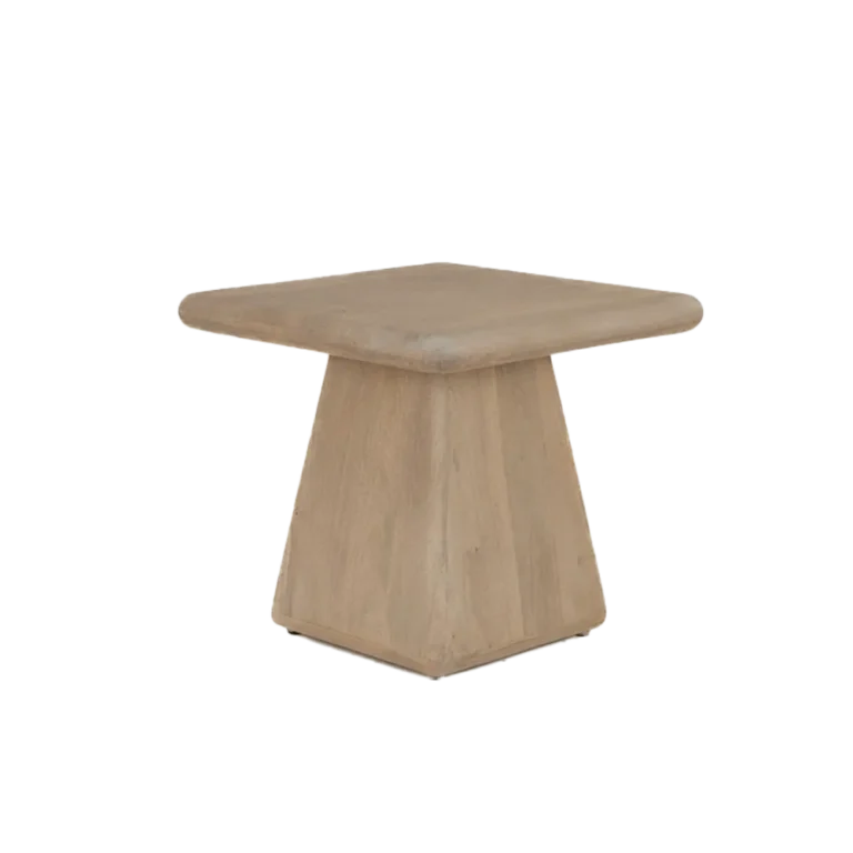 Bijzettafel Asti vierkant naturel – 60 x 60 x 45 cm