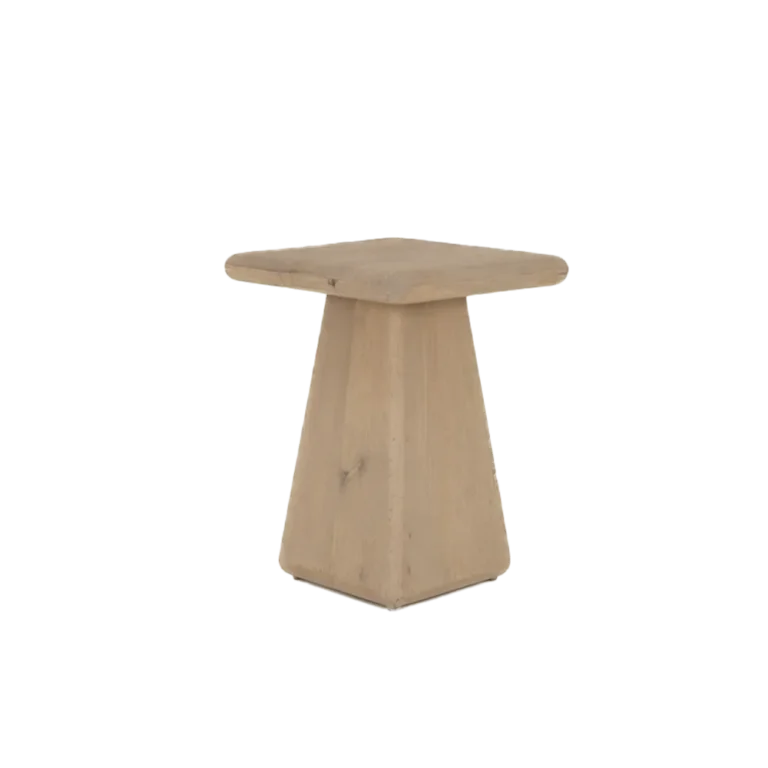 Bijzettafel Asti vierkant naturel – 40 x 40 x 55 cm