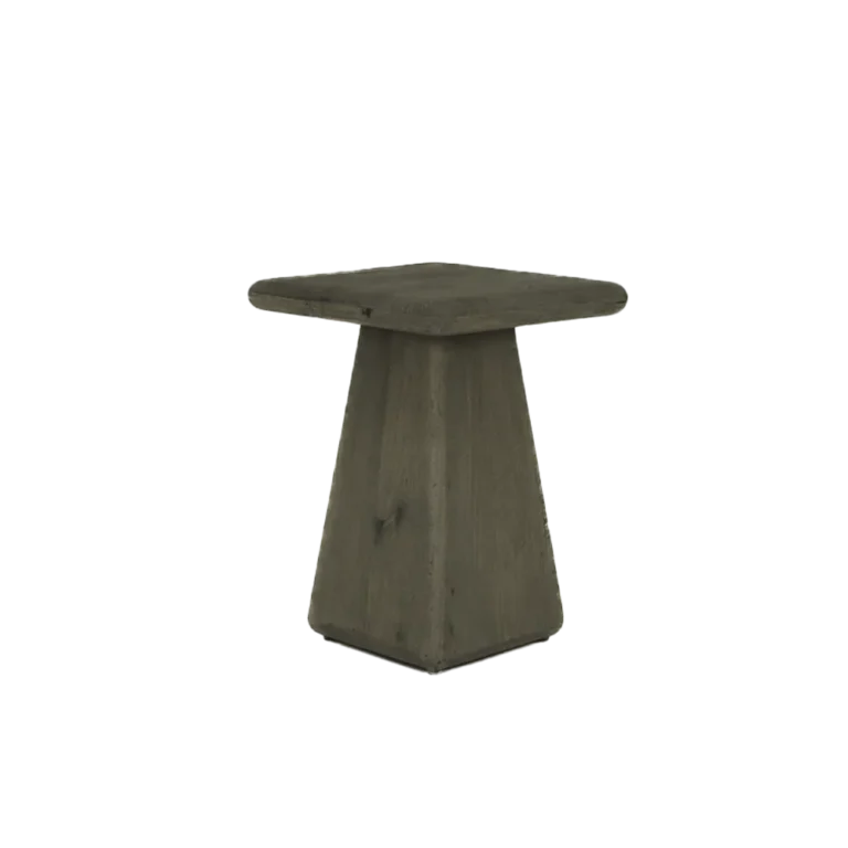 Bijzettafel Asti vierkant olijfbruin – 40 x 40 x 55 cm