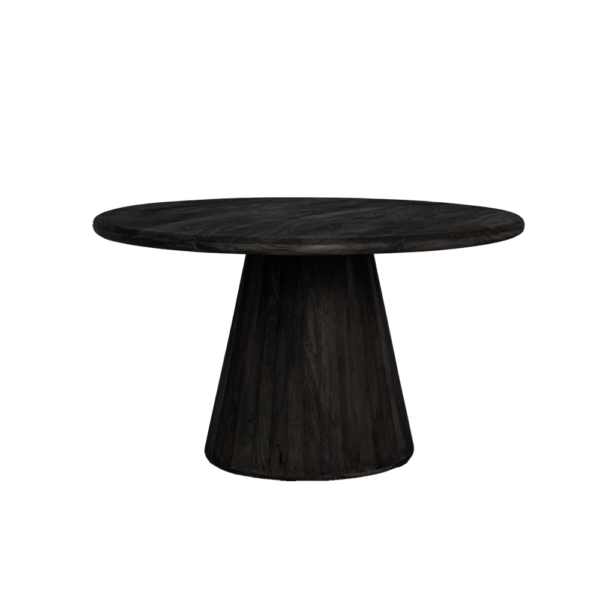 Eetkamertafel asti rond zwart Ø130 en Ø150 cm