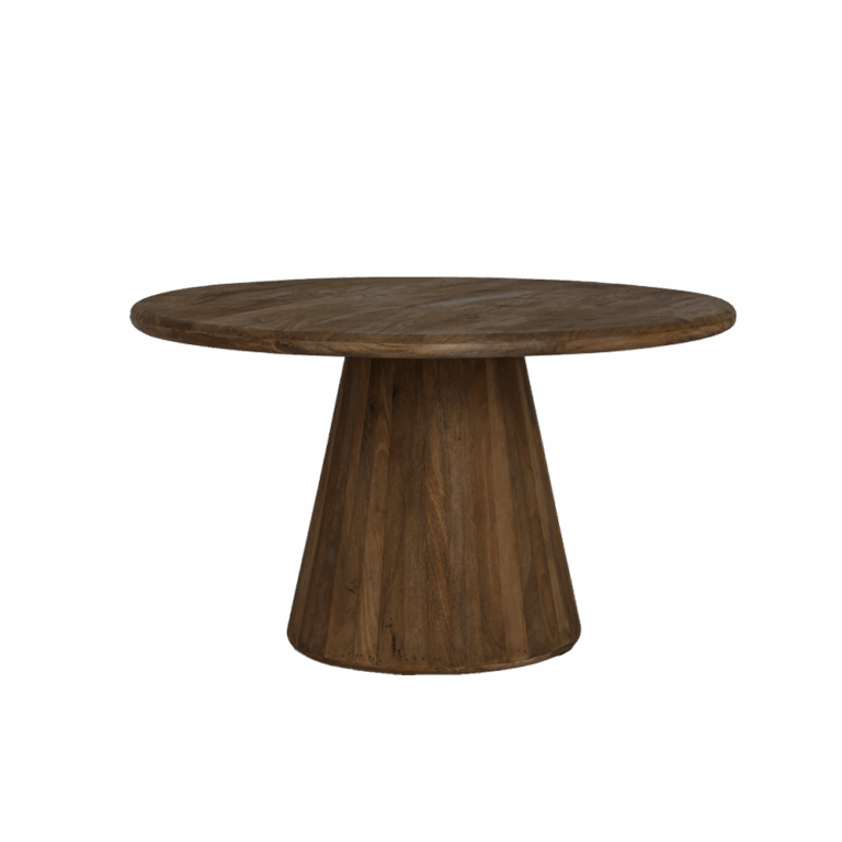 Eetkamertafel Asti rond bruin – Ø 130 cm