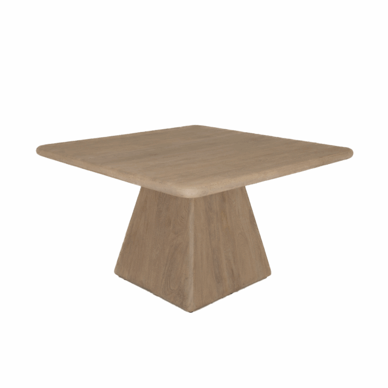 Eetkamertafel Asti vierkant Naturel – 130 x 130 x 76 cm
