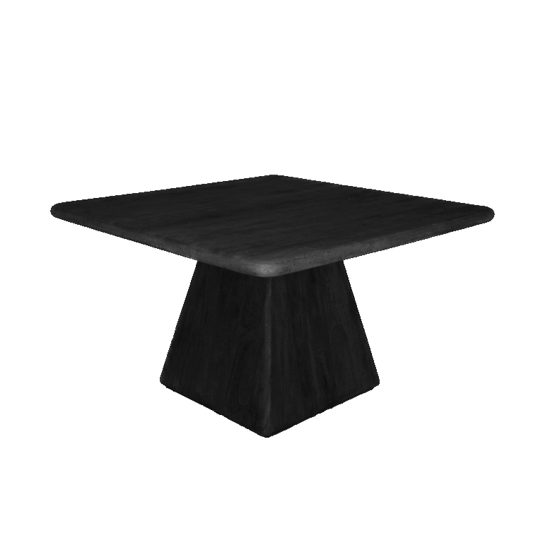 Eetkamertafel Asti vierkant zwart – 130 x 130 x 76 cm