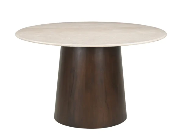 Eetkamertafel Brix Bottecino Rond 130cm