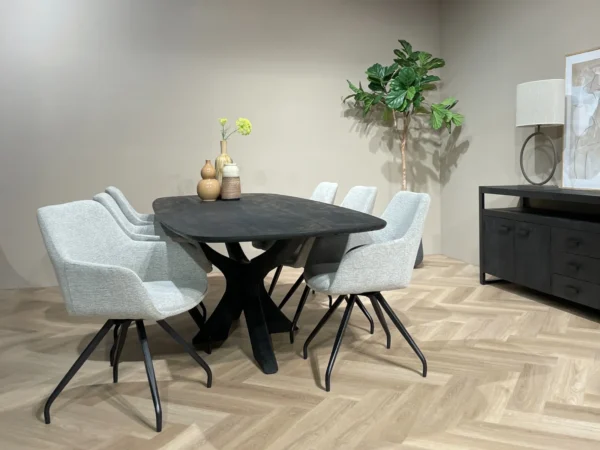 Eetkamertafel brix montreaux black