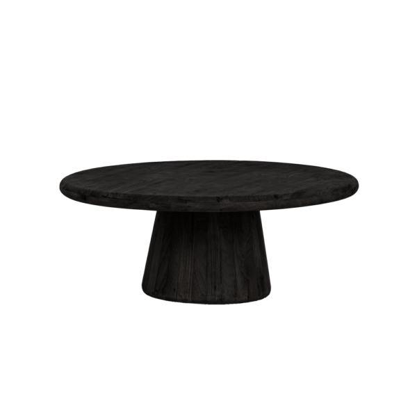 Salontafel asti rond zwart Ø90 cm