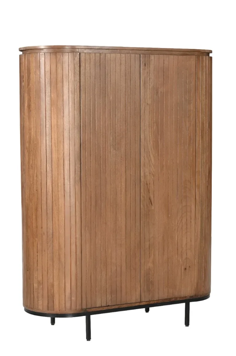Wandkast Noor – Naturel, Mangohout