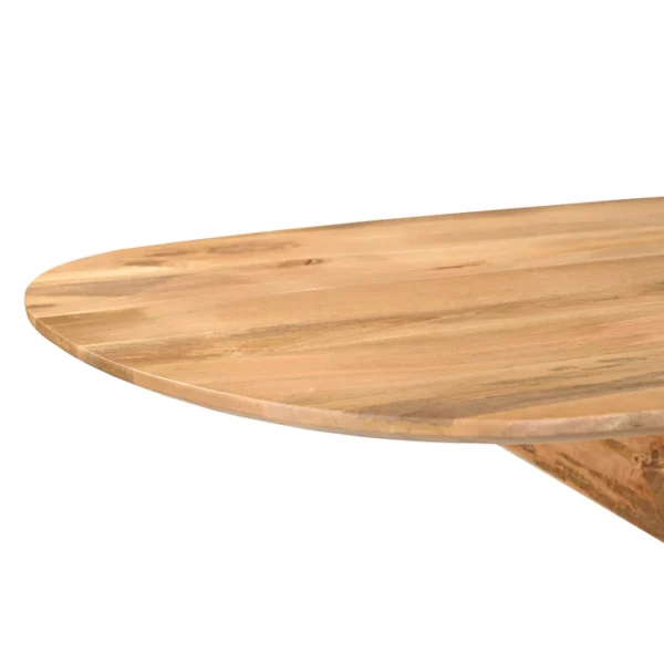 Eettafel Deens Ovaal Runa met Houten Onderstel 1