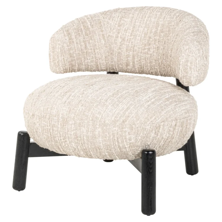 Fauteuil Ornella Beige Angora & Ornella Hazel – Beige Angora