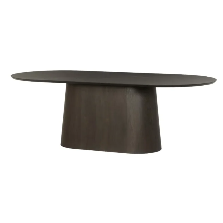 Eetkamertafel Novero – Ovaal – Espresso, 230 x 110 x 76 cm