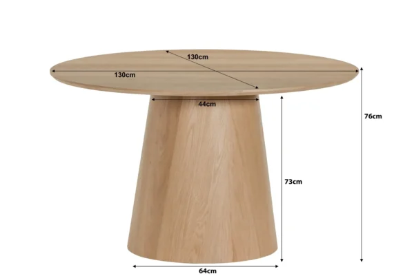 Eetkamertafel Novero in Naturel