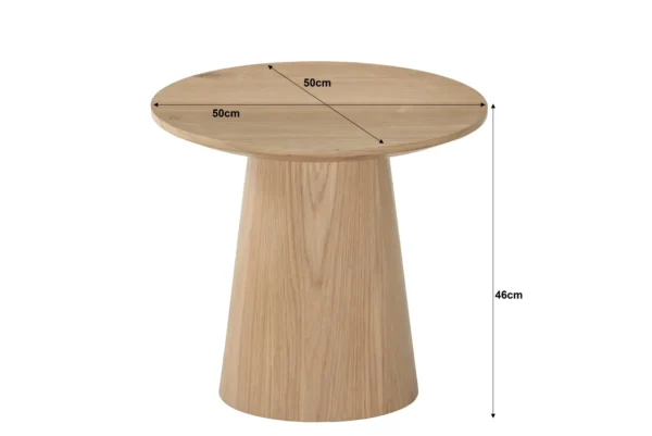 Salontafel Novero in Naturel Ø50cm
