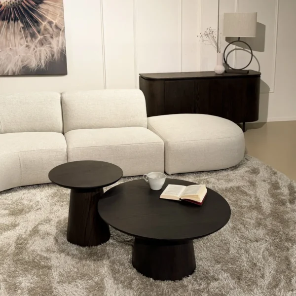 Salontafel Novero in espresso Ø50cm