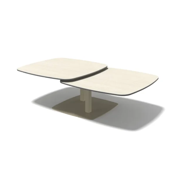 Salontafel ZENYA met beweegbare tafelbladen