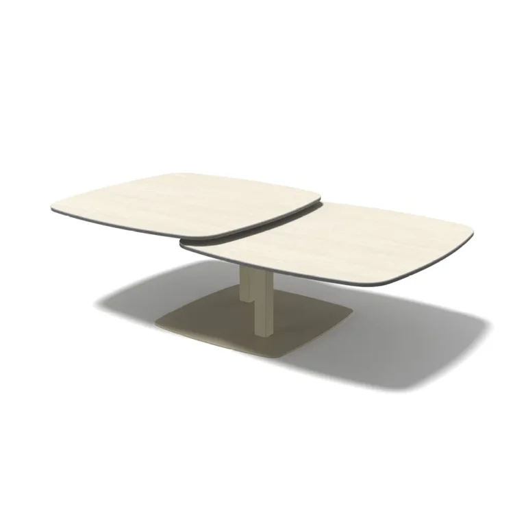 Salontafel ZENYA met beweegbare tafelbladen