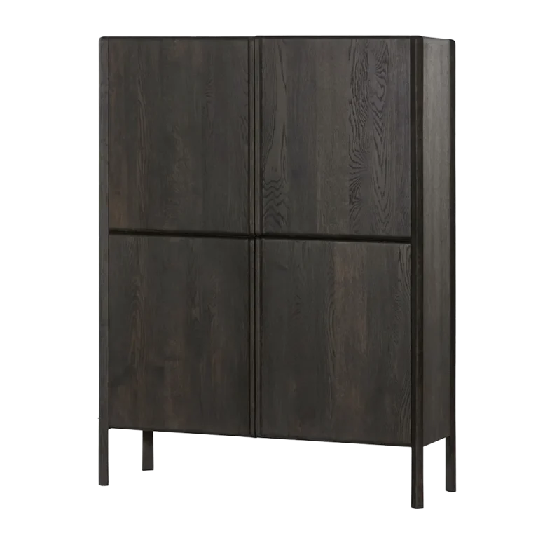 Opbergkast Amalfi – Basalt, 120 x 42 x 160 cm