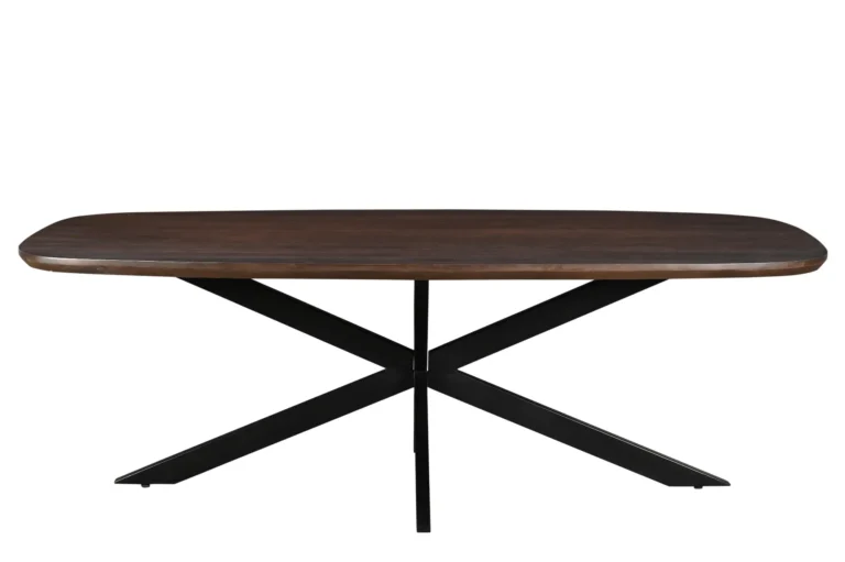 Eetkamertafel Jesper – Deens ovaal – Bruin, 180 x 90 76 cm