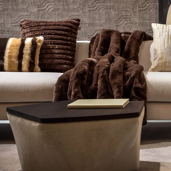Plaid zinzi 140x180cm chocolate martini dutch decor