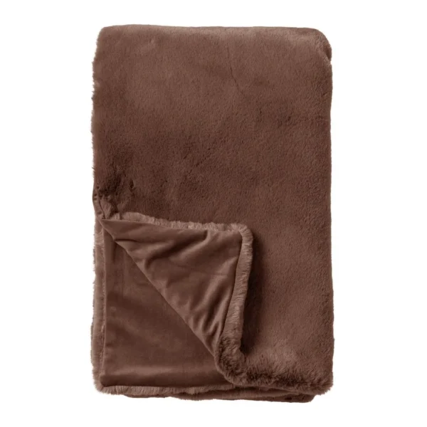 Plaid zinzi 140x180cm dutch decor chocolate martini brown 1000x1000