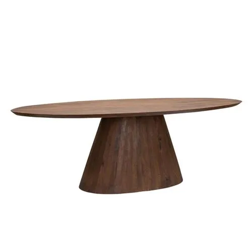Eetkamertafel Premana – 260 x 120 x 77 (H) cm, Ovaal, Bruin