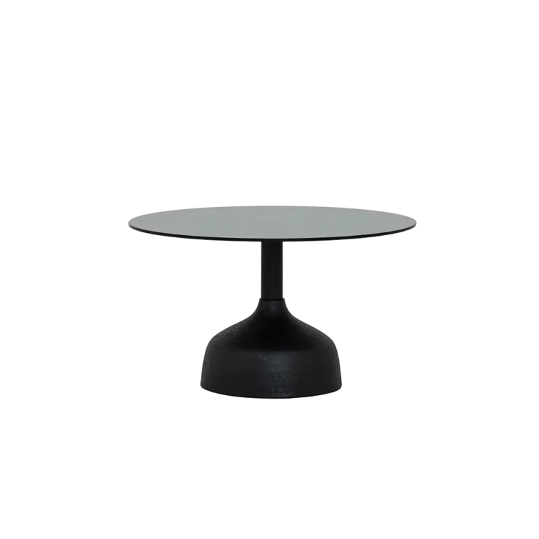 Salontafel Elba – glas  – zwart – rond