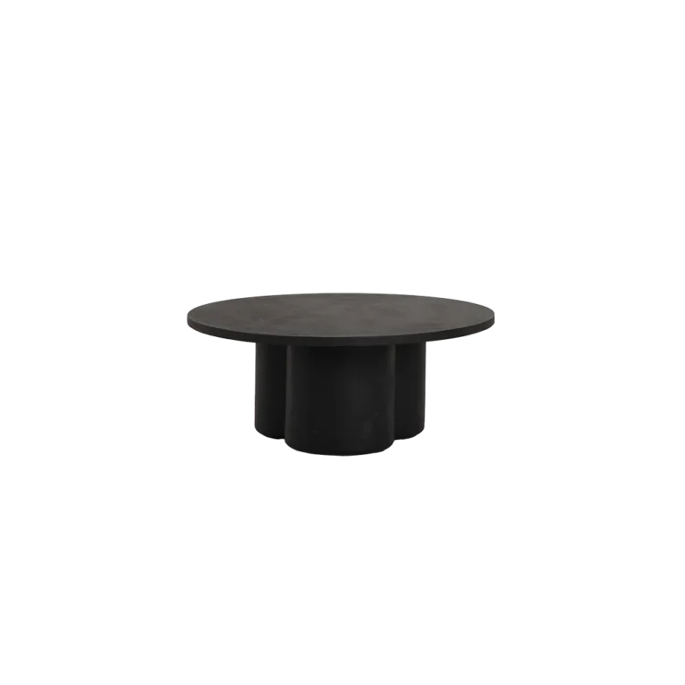 Salontafel Palazzo rond – Rond, Ø 90 cm x 40 (h)cm, Zwart