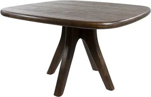 Eetkamertafel Addo – Stuiver L. 150 x B. 150 x H. 76 cm, Organisch