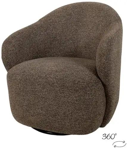 Fauteuil Jimi draaibaar – Present Brown