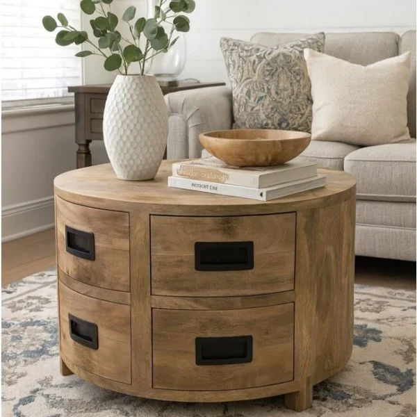 Benoa salontafel novelle met 4 lades 80 cm (1)