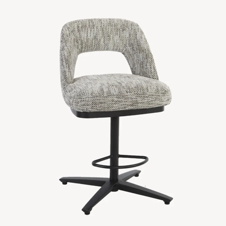 Draaibare Barkruk Caldes draaibaar (zithoogte 68cm) – Grijs