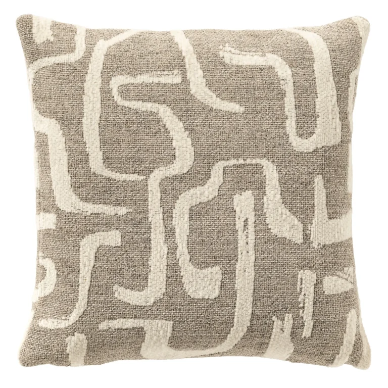 Sierkussen EMILIO 45×45 cm Plaza Taupe