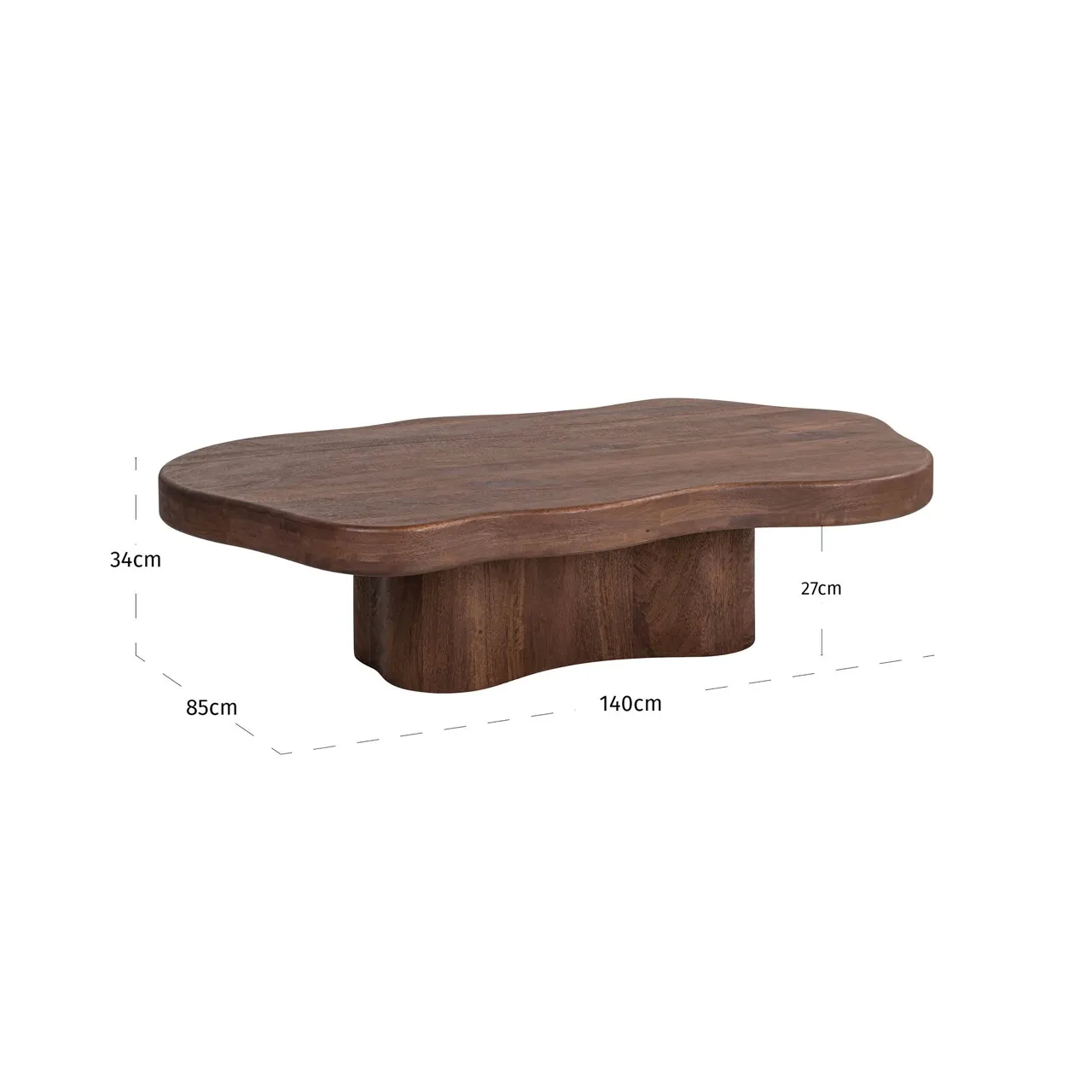 Coffee table Sherman spicebrown