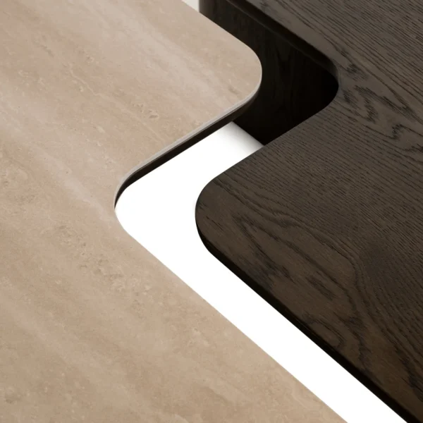 Coffee table Nando brown (Set of 2)