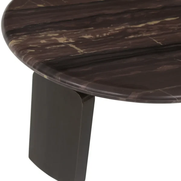 Coffee table Menton burgundy (Set of 2)