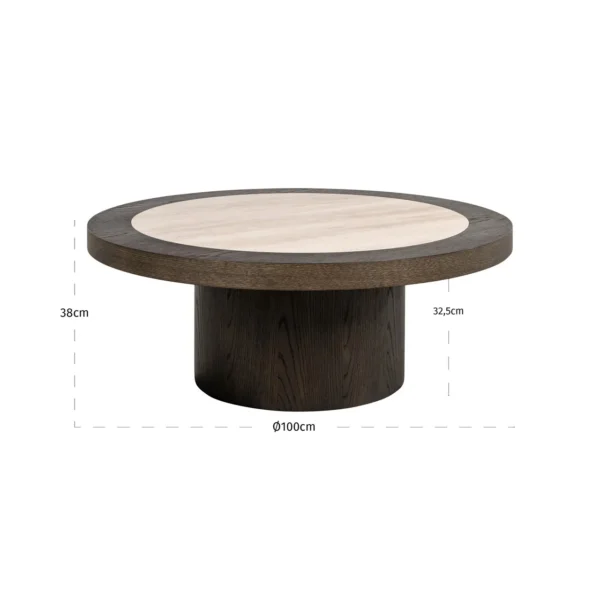 Coffee table Nando brown