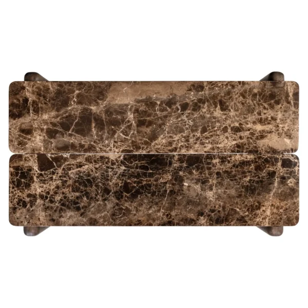 Coffee table Lagrasse dark brown