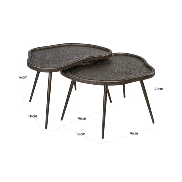 Coffee table Bean Brunzae (Set of 2)