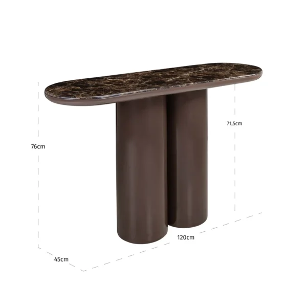 Console Almundi chocolat brown4